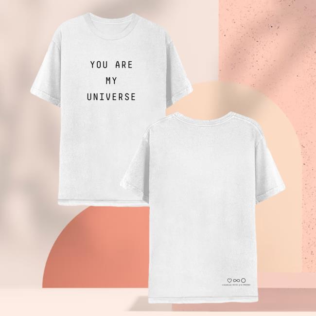 Official Coldplay Merch Store Shop You Are My Universe Shirt New White Cold Play Apparel Clothing