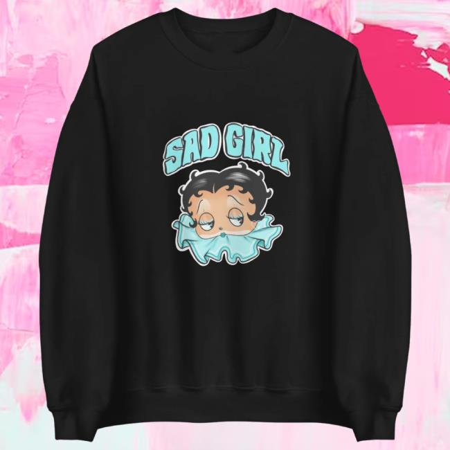 Official Sweet Sukar Merch Store Sad Girl Betty Blue Sweatshirt Hoodie