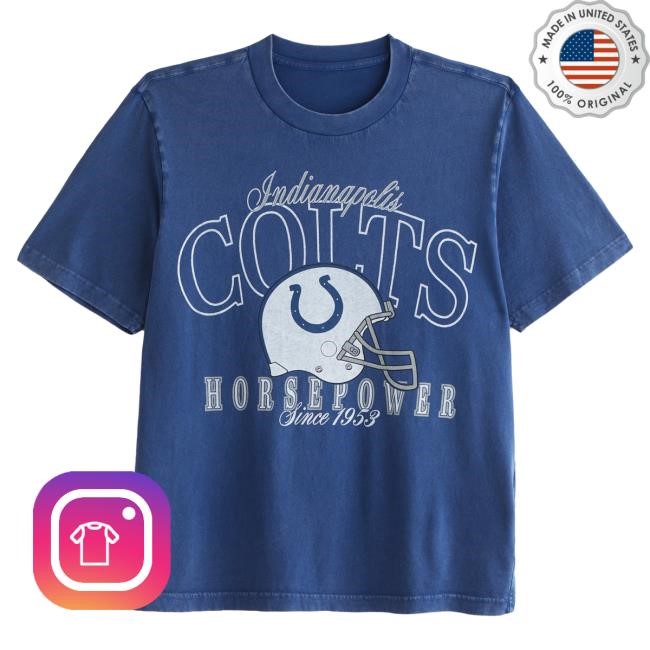 Official Abercrombie And Fitch Indianapolis Colts Vintage-Inspired Graphic Tshirt NFL by Abercrombie