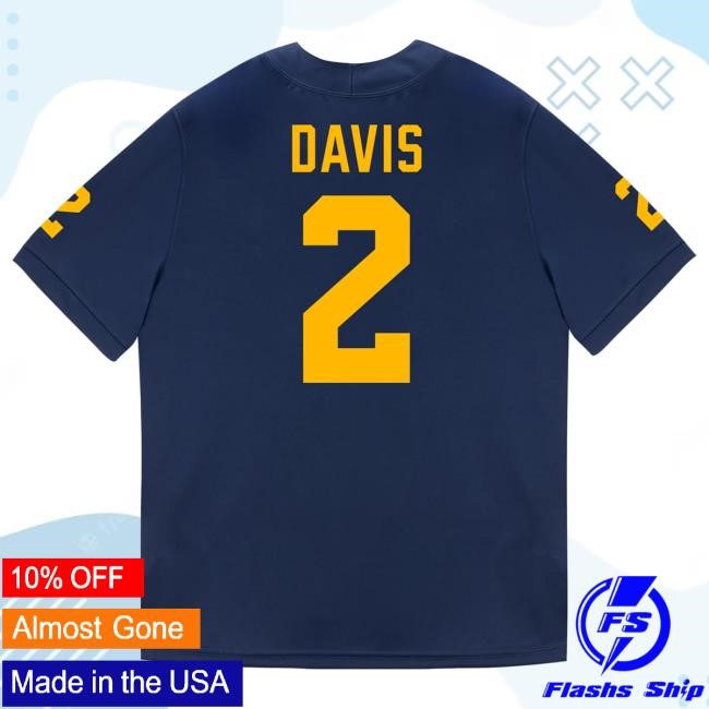 The M Den Michigan Wolverines #2 Jadyn Davis Student Athlete Blue Football Jersey Tee The M Den Michigan Wolverines #2 Jadyn Davis Student Athlete Blue Football Jersey Hot Shirt