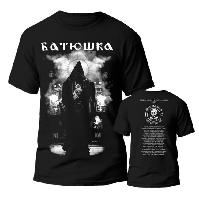 Official Kings Road Merch Store Batushka - "European Pilgrimage 2023 Monks In Smoke" Attractive Shirt Kings Road Shop