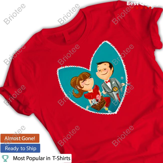 Pee Wee Herman Merchandise Valentines Tee Shirt
