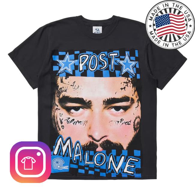 Post Malone Cowboys Post Malone + Dallas Cowboys Posty New Shirt