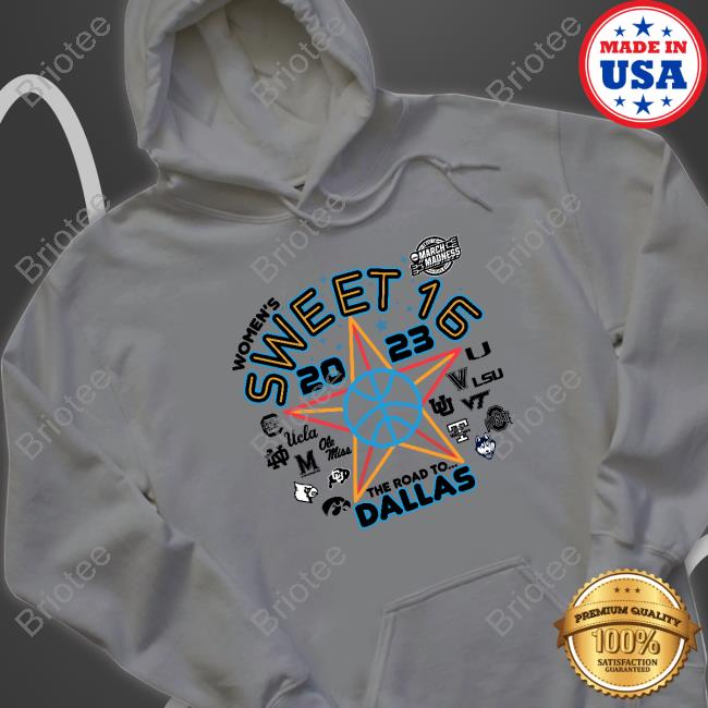 Official Ncaa Blue 84 2023 Women's Basketball Tournament March Madness Sweet 16 Shirt