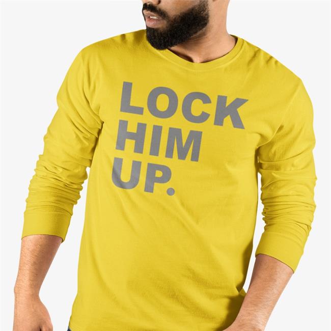 Lock Him Up Tee Shirt Balance Of Power Merch Luis A. Miranda, Jr