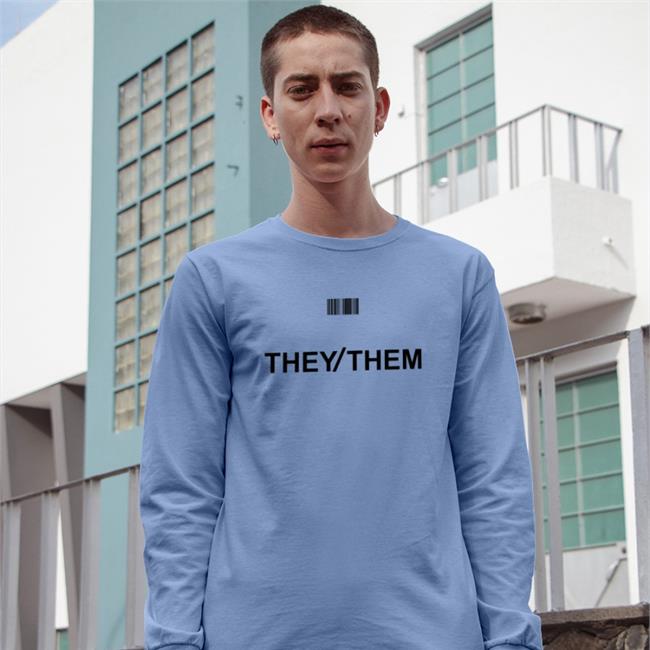 They Them Barcode Tee