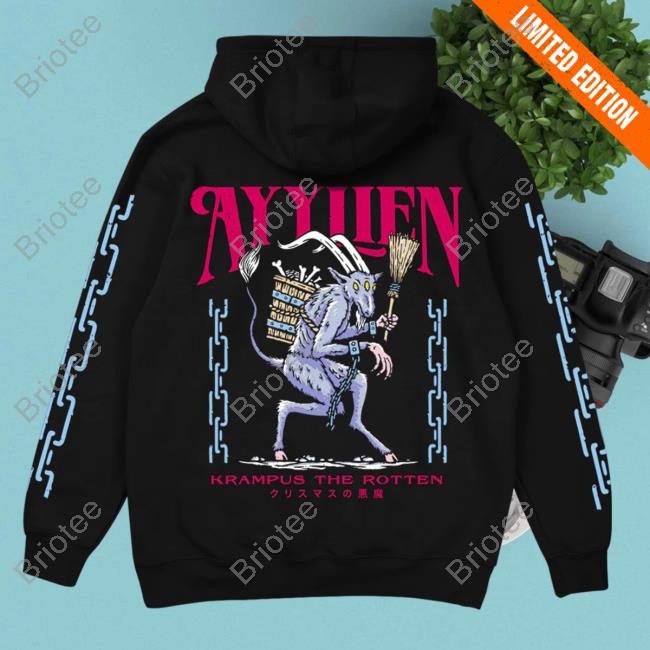 Official Elvis The Alien Ayylien Clothing Krampus The Rotten Hooded Sweatshirt Official Elvis The Alien Ayylien Clothing Krampus The Rotten Hooded Sweatshirt