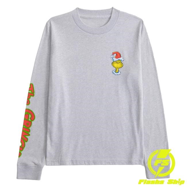 Official Abercrombie And Fitch Apparel Clothing Merch Long Sleeve Tee The Grinch Graphic Abercrombie Store Shop