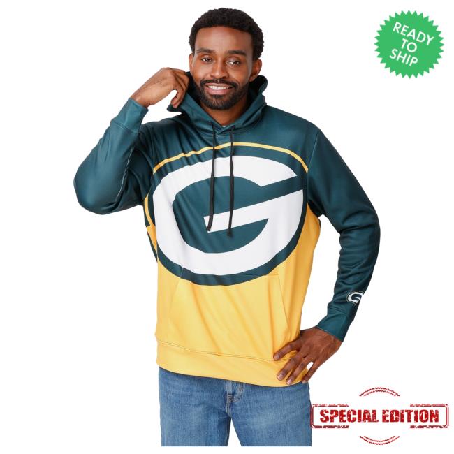 Official Foco Merch Store Shop Foco Green Bay Packers Bold Logo Sweatshirts Foco Apparel Clothing