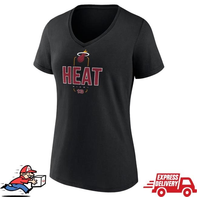 Bam Adebayo NBA Basketball Miami Heat Name Number V-Neck Shirt Bam Adebayo NBA Basketball Miami Heat Name Number V-Neck Shirt