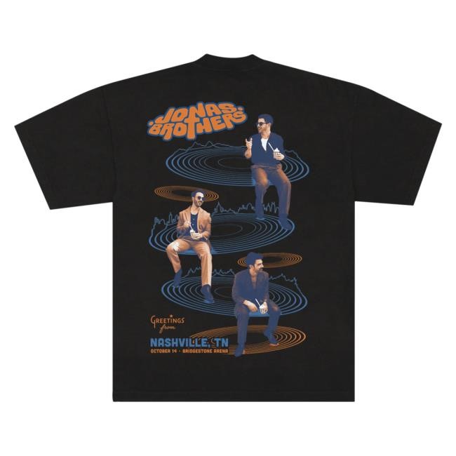Official Jonas Brothers Merch Store Shop Greetings From Your Hometown - Nashville, TN New Shirt JonasBrothers