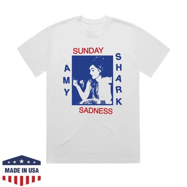 Amy Shark Sunday Sadness White New T-Shirt Amy Shark Merch