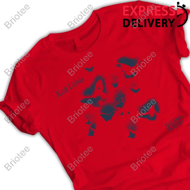 Kali Uchis Merch Blue Butterfly Red Moon In Venus Crewneck Sweatshirt Kali Uchis Merch Blue Butterfly Red Moon In Venus Shirt