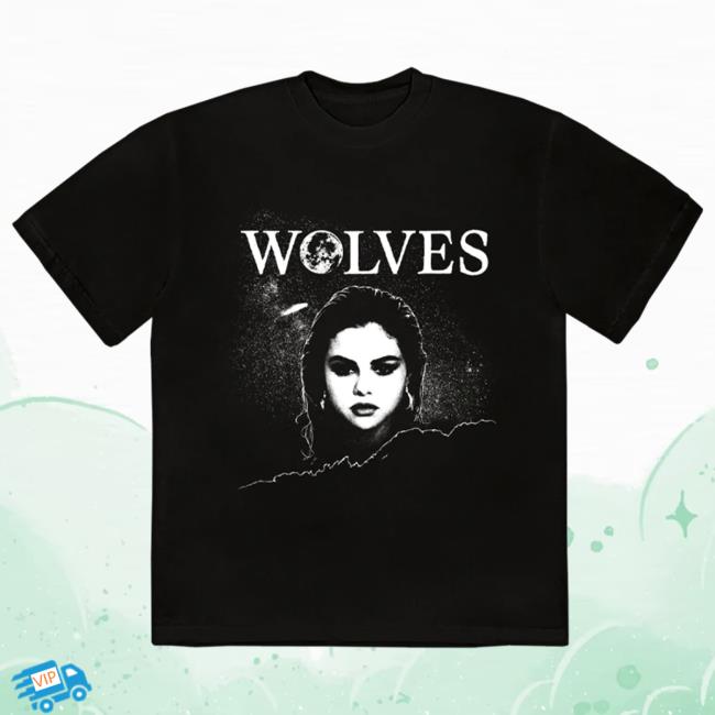 Official Interscope Records Selena Gomez Merch Store Selena Gomez Wolves T-Shirt Selena Gomez Apparel Clothing Shop
