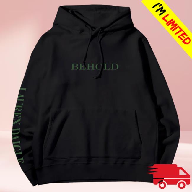 Official Lauren Daigle Store Merch Behold Christmas Hooded Sweatshirt Laurendaigle