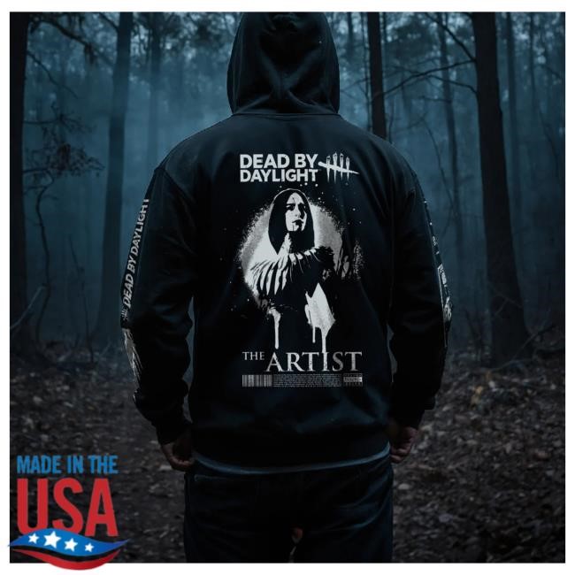 Official Dead By Daylight Merch Store Dead By Daylight The Artist Retro Popover Hoodie - Black