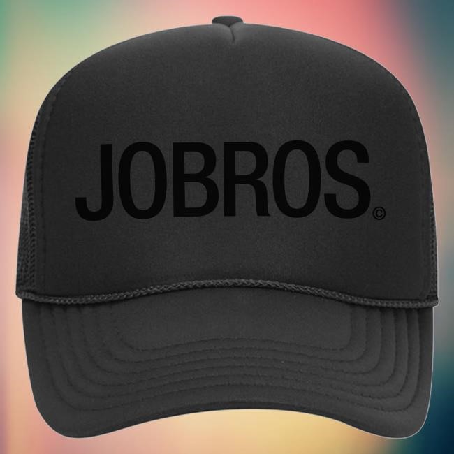 Official Jonas Brothers Merch JOBROS Trucker - Neutral Hat Double Black