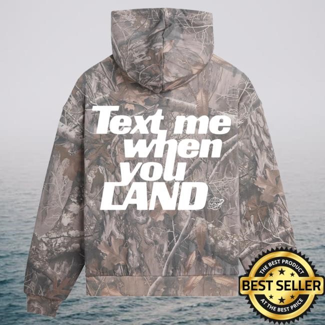 Lonely Ghost Merch Store Lonely Ghost Text Me When You Land Best Heavyweight Attractive Hoodie