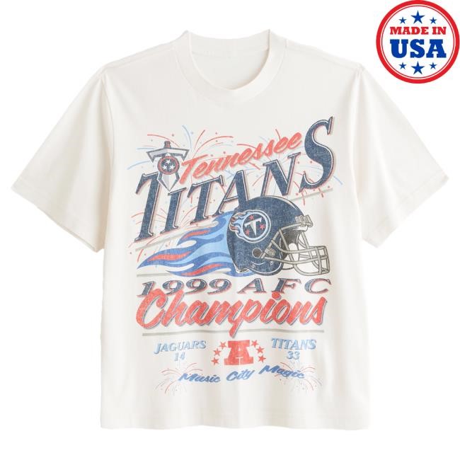 Official Abercrombie And Fitch Apparel Tennessee Titans Vintage-Inspired Graphic Tees NFL by Abercrombie