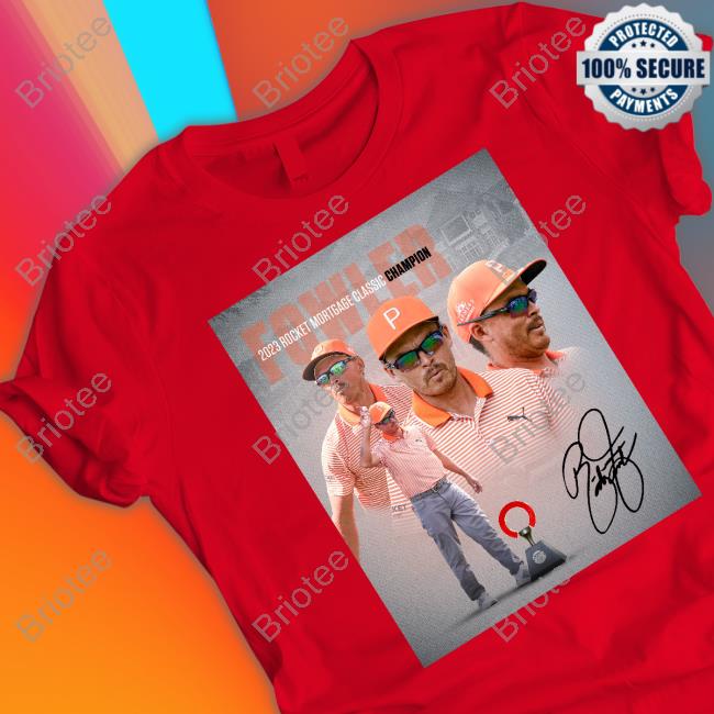 Official Golf Digest Fowler 2023 Rocket Mortgage Classic Champion T Shirt
