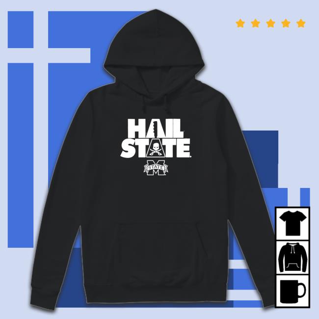 Official Blue 84 Mike Leach Maroon Mississippi State Bulldogs Hail State Tee Shirts