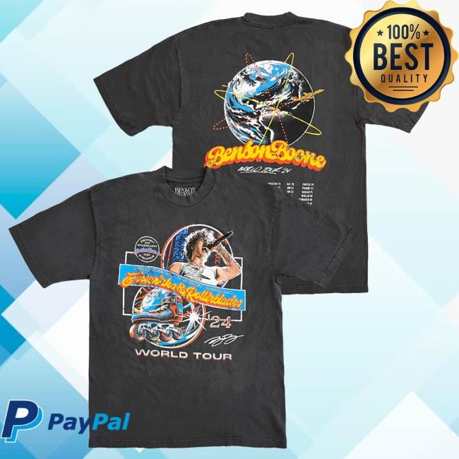 Benson Boone Official Merch Store Fireworks & Rollerblades Tour Tshirt Benson Boone Clothing Shop Bensonboone