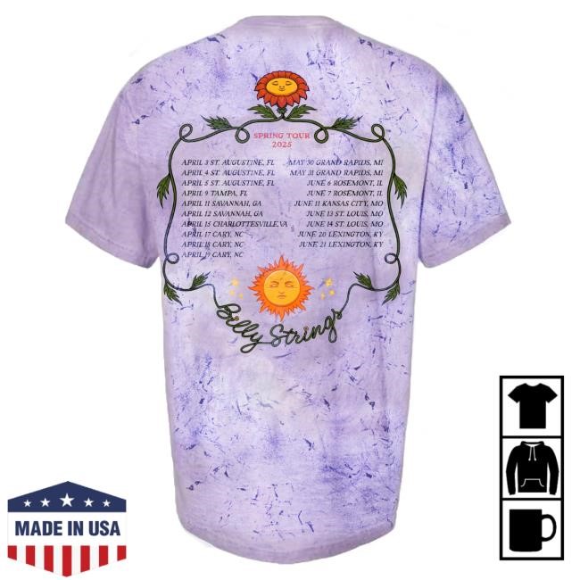 Billy Strings Merch Store Handshake Shirt with Dates (Pedro Correa)