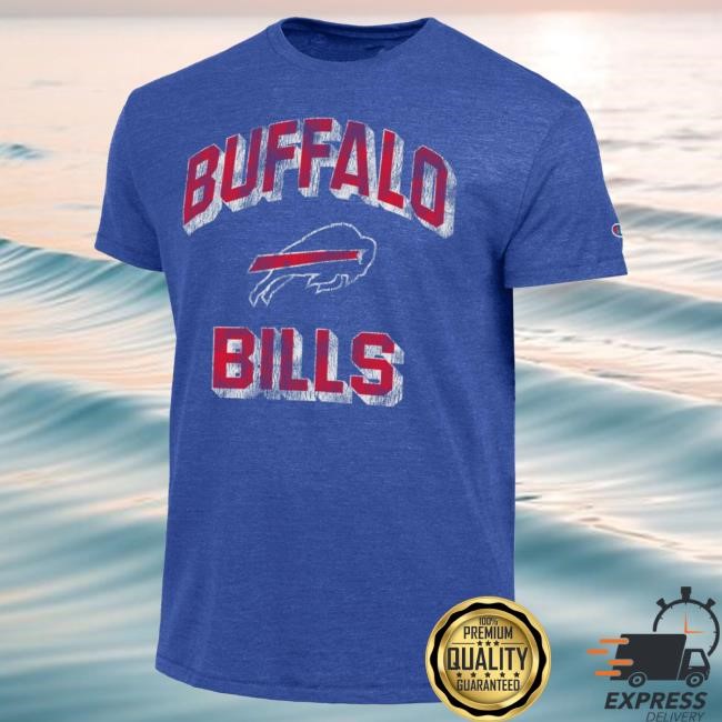 Graphic Buffalo Bills Champion Royal Shirt Fanatics Fanatics Buffalo Bills Champion Tri-Blend Tee