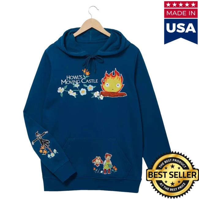 Officia Official Box Lunch Clothing Shop Store Studio Ghibli Howl's Moving Castle Calcifer Hoody Boxlunch Merch