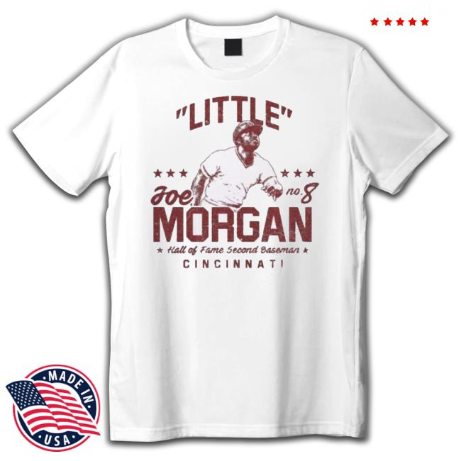Joe Morgan Hall Of Fame Second Baseman T- shirt