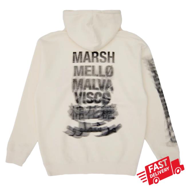Official Marshmello Apparel Clothing Merch Store Marshmello Out Of Focus Pullover Sweatshirt Off White Marsh Mello Shop