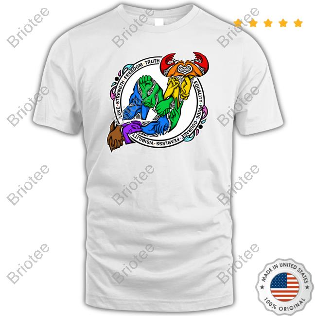 Love Strength Freedom Truth Equality Pride Courage Fearless Visibility Tee