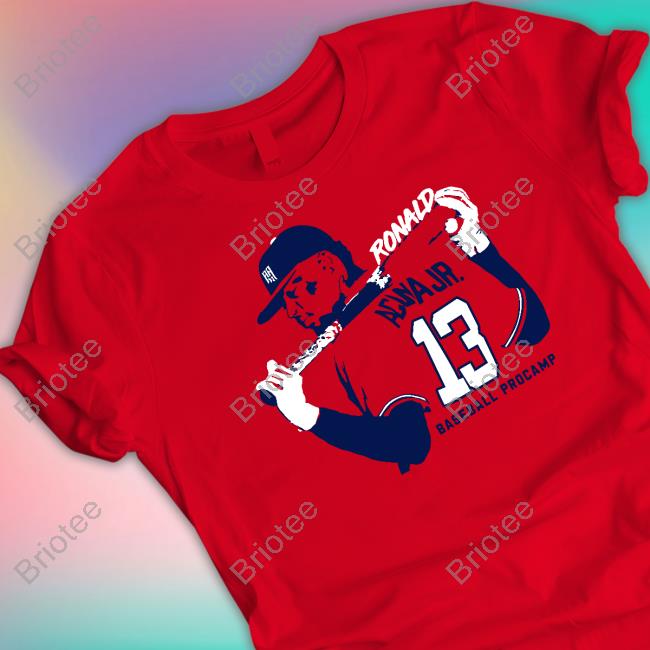 Official Bally Sports Braves Ronald Acuna Jr Baseball Procamp T Shirt
