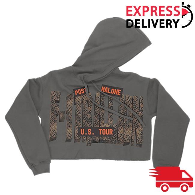 Official Post Malone Merch Store Shop Post Malone F-1 Trillion Tour Crop Hoodies