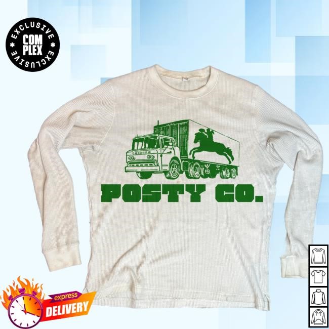 Official Complex Merch Store Shop Post Malone F-1 Trillion Posty Co. Thermal Long Sleeve Tees