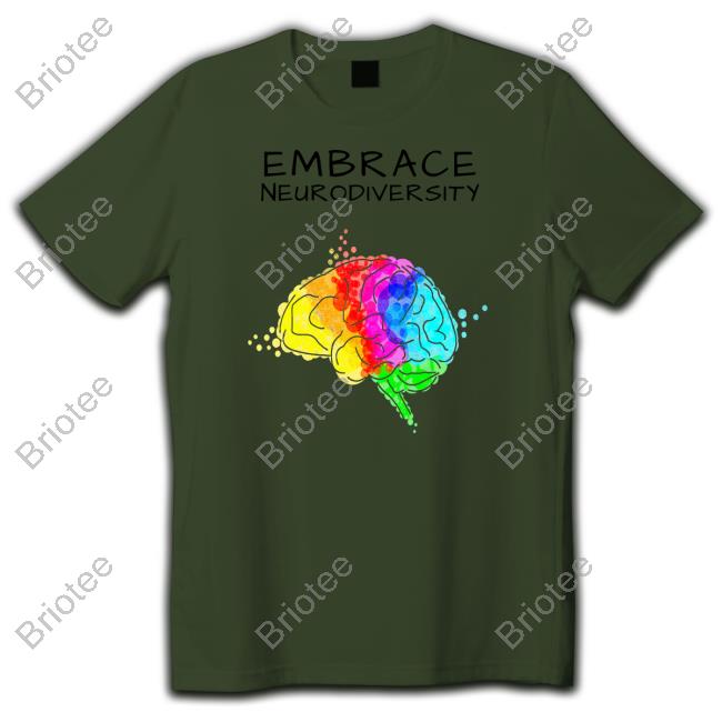 Black Embrace Neurodiversity Tee Shirts