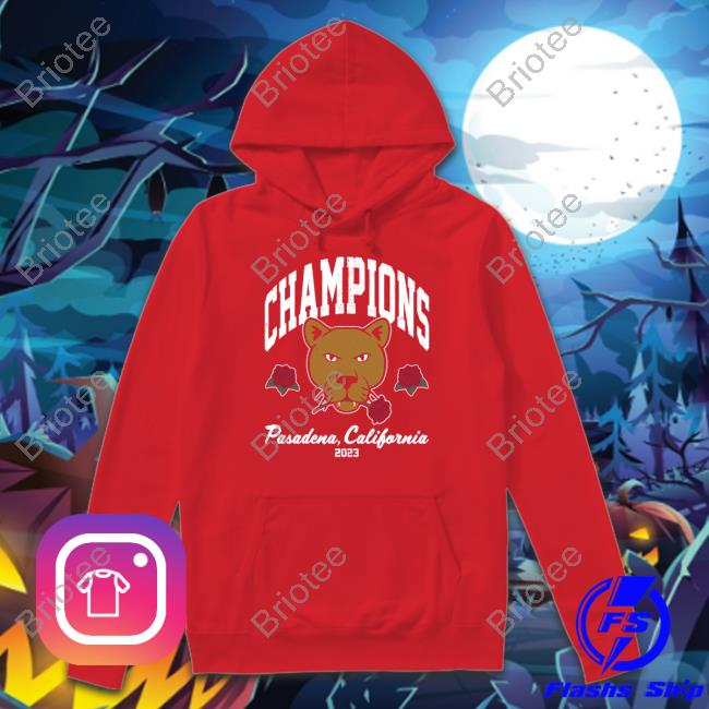 Champions Pasadena California 2023 Ps Bowl Champs Hooded Sweatshirt Barstool Sports Merch