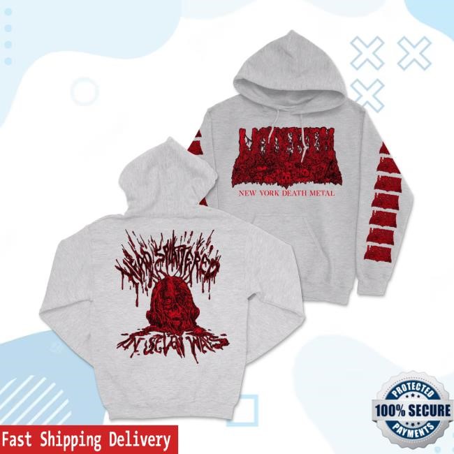 Official Undeath Metal Merch Head Splattered Pull Over Hoodie