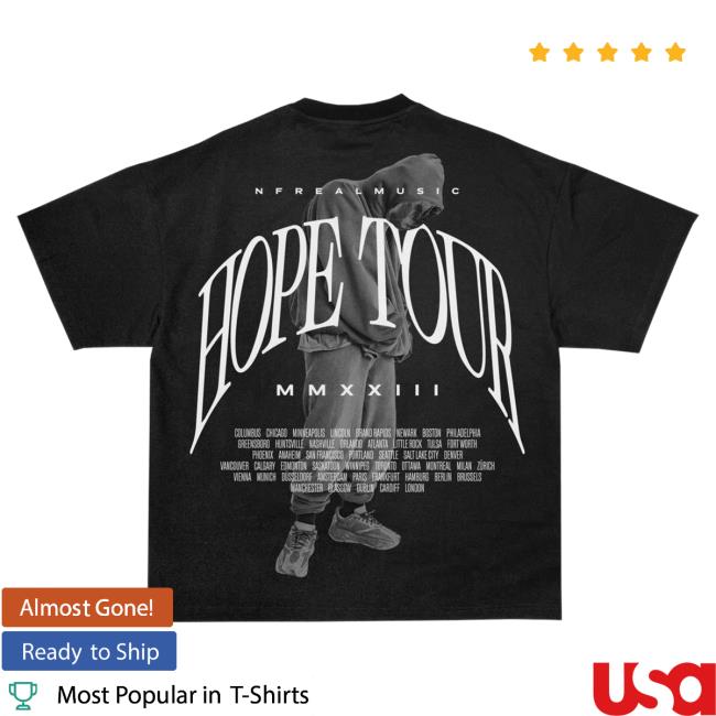 Official Nathan John Feuerstein Nf Merch Store Black Box Hope Tour Hot Shirt Nf Real Music Shop