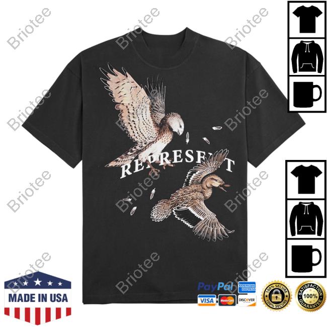 Official Harvey Nichols Store Represent Birds Of Prey Printed T Shirt Black Harveynichols
