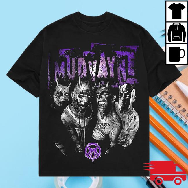 Official Mudvayne Merch Mud Vayne Mutatis Purple Shirt New