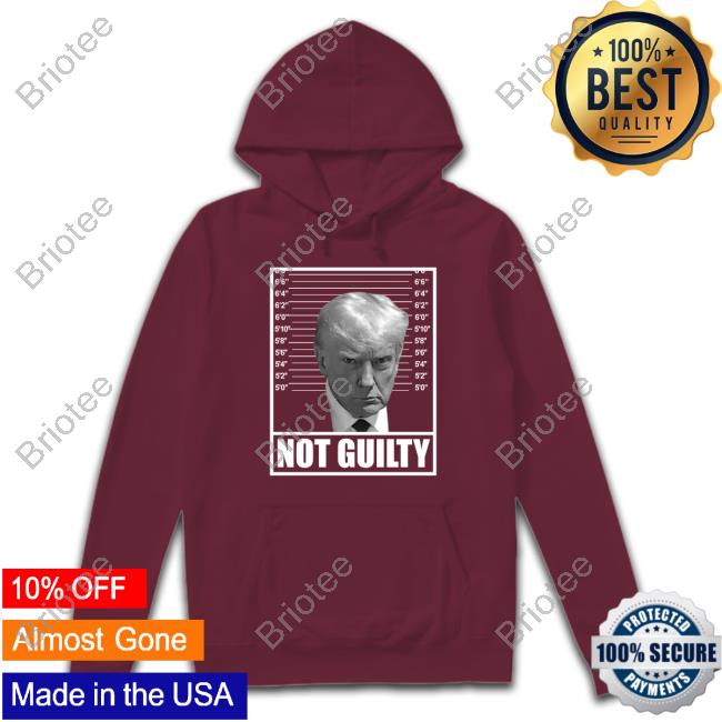 Official Hodgetwins Merch Trump Mugshot Not Guilty Shirt Trump Mugshot Not Guilty Shirt