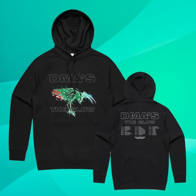 DMA'S Glow Autumn Tour Black Hoodie DMA'S Merch Store