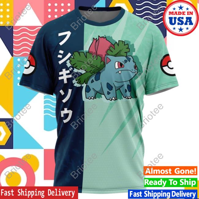 Official Anime Ape Clothing Ivysaur Attack Pokemon Tee Animeape