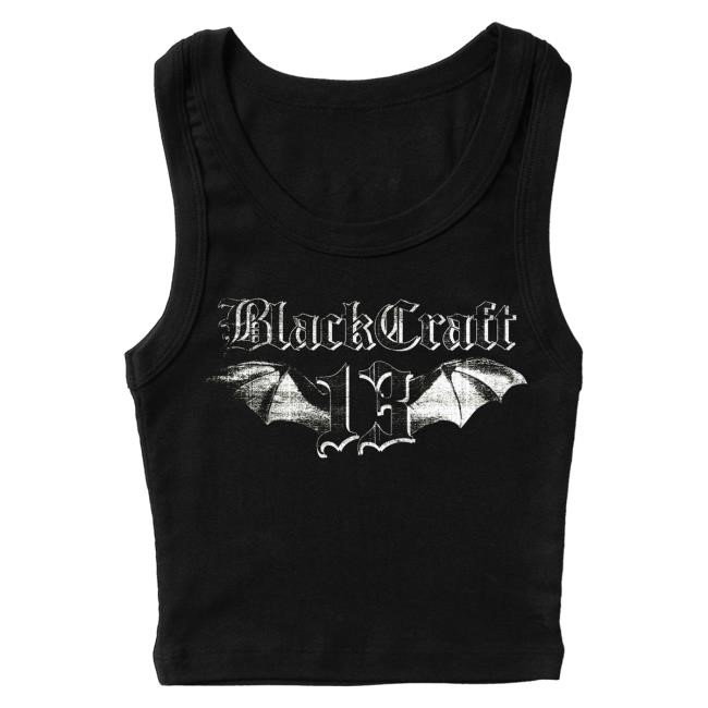 Official Blackcraft Cult Clothing Store 13 Bat Crop Tank Top Tshirt Official Blackcraft Cult Clothing Store 13 Bat Crop Tank Top T Shirt