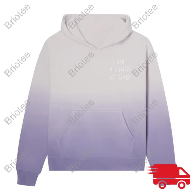 Official Elevated Faith Clothing I Am A Child Of God Purple Unisex Crew neck Sweatshirt Elevatedfaith