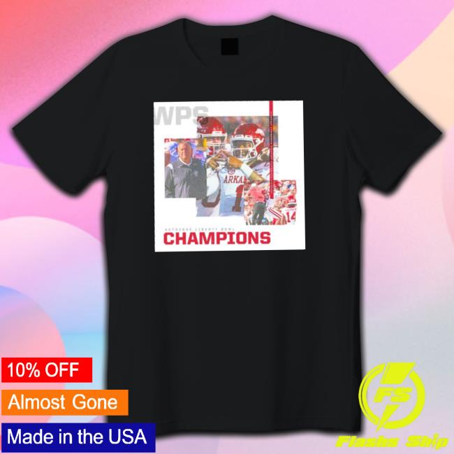 Arkansas Razorback Autozone Liberty Bowl Champions Woo Pig Sooie T-shirt