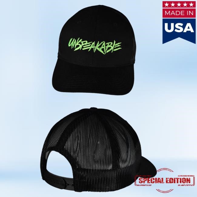 Official Unspeakable Merch Black & Neon Green Hat