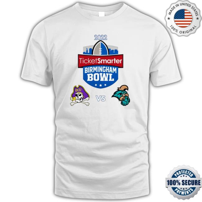 Coastal Carolina vs East Carolina 2022 TicketSmarter Birmingham Bowl Shirts