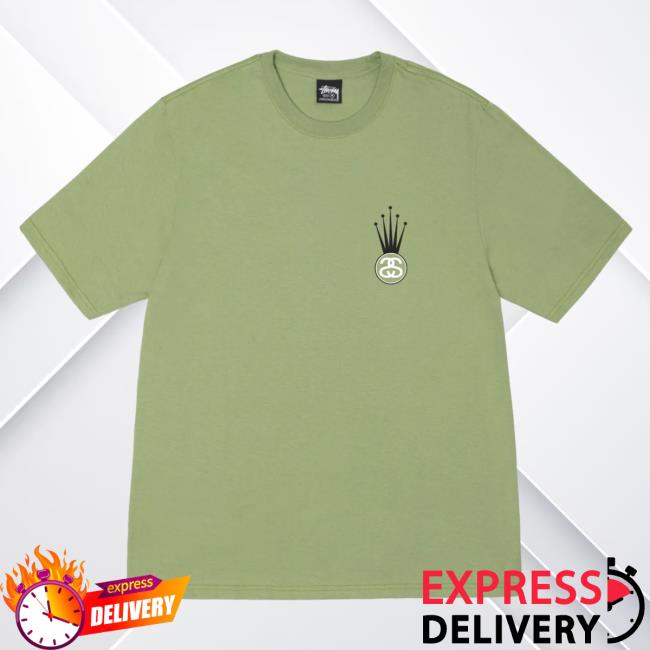 Official Crown Link Moss Crew neck Sweatshirt Stüssy Apparel Clothing Shop